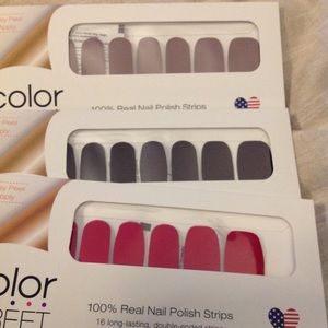 Three sets of unopened Color Street Nail polish